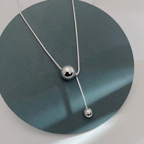 Серебряное ожерелье, 925 пробы, с 4cm наполнитель цепи, ювелирные изделия моды & Женский, длина:Приблизительно 40.5 см, продается PC