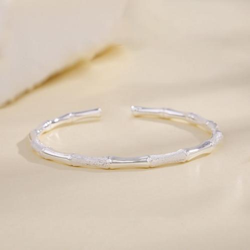 925 Sterling Silver Bangle Bracelet, fashion jewelry & for woman, Inner Diameter:Approx 58x56mm, Sold By PC