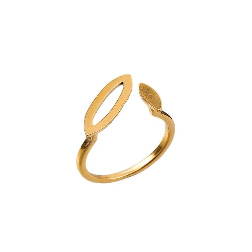 Anillo de dedo de acero inoxidable, acero inoxidable 304, Joyería & para mujer, dorado, diameter 17mm, Vendido por UD