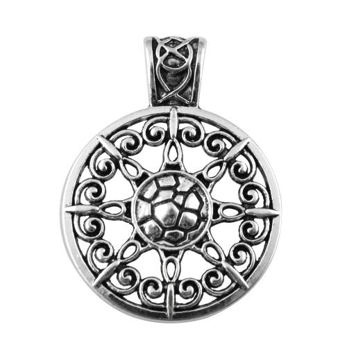 Tibetan Style Pendants, antique silver color plated, DIY, 46x35mm, Sold By PC