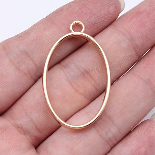 Zinc Alloy Pendants Oval plated DIY Sold By PC