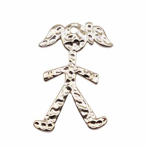 Zinc Alloy Pendants Girl gold color plated DIY Sold By PC