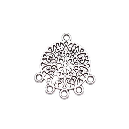 Tibetan Style Connector, antique silver color plated, DIY, 23x21mm, Sold By PC