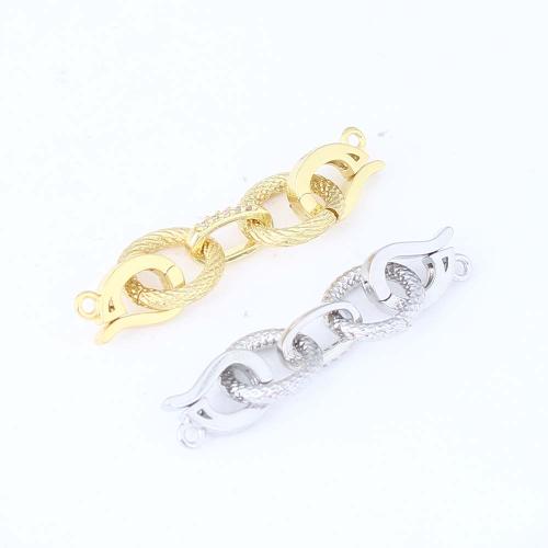Cubic Zirconia Micro Pave Brass Connector plated DIY & micro pave cubic zirconia & 1/1 loop mixed colors nickel lead & cadmium free Sold By Bag