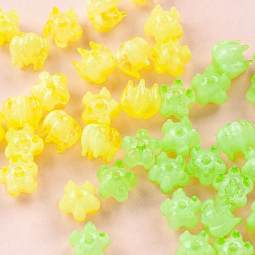 Lampwork Beads, Flower, DIY, more colors for choice, 11x13x12mm, Hole:Approx 2mm, 20PCs/Bag, Sold By Bag