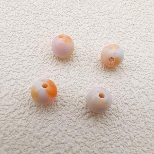 Akryl smykker perler, Runde, du kan DIY, flere farver til valg, 10mm, Ca. 900pc'er/Bag, Solgt af Bag