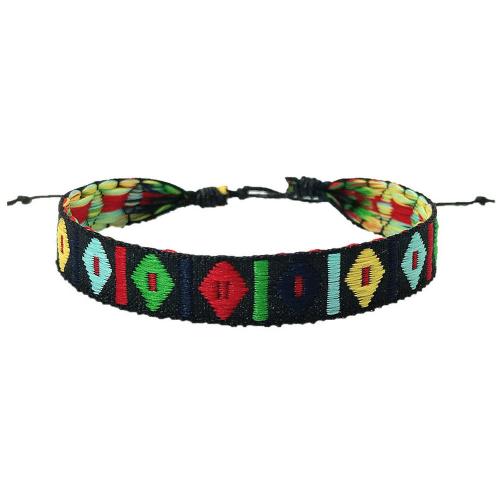 Chain Woven Bracelets Polyester with Linen knit Unisex Length Approx 16.5-25 cm Sold By PC