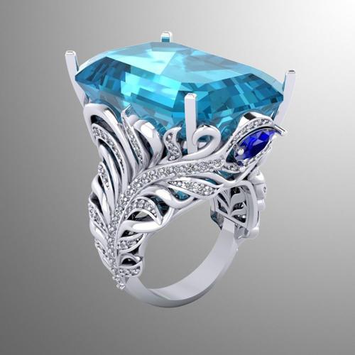 Anillo de Aleación de Zinc, diverso tamaño para la opción & para mujer & con diamantes de imitación, más colores para la opción, Vendido por UD