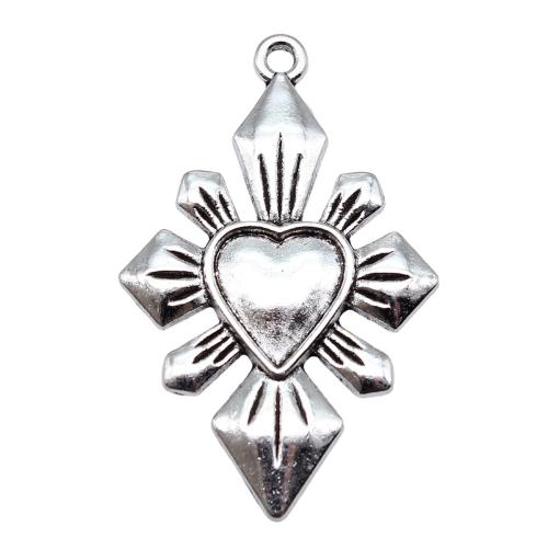 Tibetan Style Pendants, antique silver color plated, DIY, 25x40mm, Sold By PC