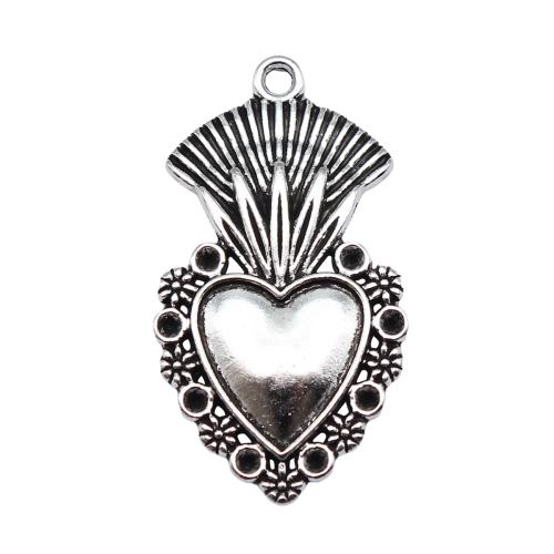 Tibetan Style Pendants, antique silver color plated, DIY, 20x37mm, Sold By PC