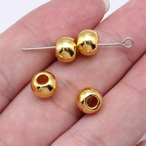 Zinc Alloy Jewelry Beads Flat Round plated DIY Approx 3.3mm Sold By PC