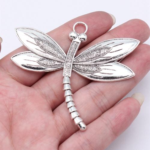Tibetan Style Animal Pendants, Dragonfly, plated, DIY, more colors for choice, 67x59mm, Sold By PC