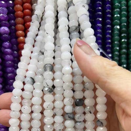 gefärbter Marmor Perle, Rondell, DIY, keine, 6x8mm, verkauft von Strang