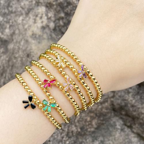 Cubic Zirconia Micro Pave Brass Bracelet, plated, fashion jewelry & micro pave cubic zirconia, more colors for choice, nickel, lead & cadmium free, Sold By PC