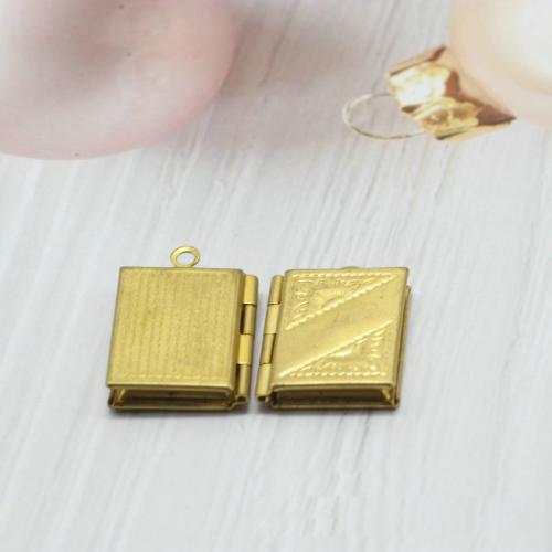 Brass Locket Pendants, plated, DIY, more colors for choice, 16*22MM, inside 8*12MM, Sold By PC