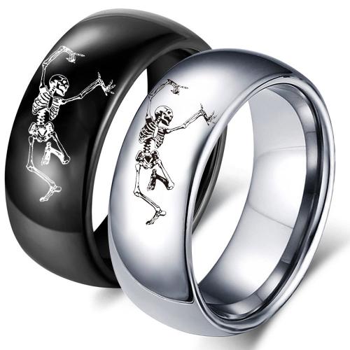 Пара кольца перста, Нержавеющая сталь 304, Мужская & разный размер для выбора & разные стили для выбора, Много цветов для выбора, продается PC