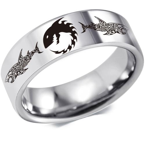 Rozsdamentes acél Finger Ring, 304 rozsdamentes acél, egynemű & különböző méretű a választás, több színt a választás, Által értékesített PC