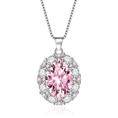 Cubic Zirconia Micro Pave Brass Jewelry Sets plated & micro pave cubic zirconia & for woman pink Sold By PC