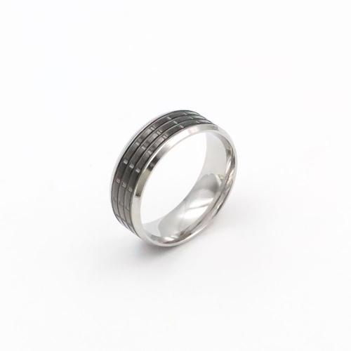 Titanium Steel Finger Ring, -val Akril, különböző méretű a választás & az ember, Méret:7-11, Által értékesített PC