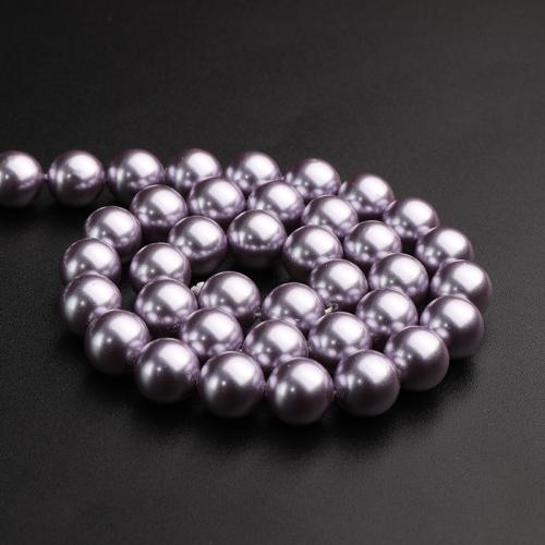 Shell Pearl Beads, Round, DIY & different size for choice, more colors for choice, Sold Per Approx 40 cm Strand