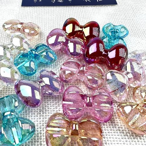 Plated Acrylic Beads DIY Random Color Sold By Bag