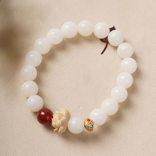Bodhi drvene perle Narukvica, modni nakit & bez spolne razlike, Diameter:8cm, Prodano By PC