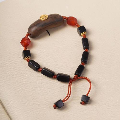 black Sandalwood bracelet, bijoux de mode & unisexe, Diameter:8cm, Vendu par PC