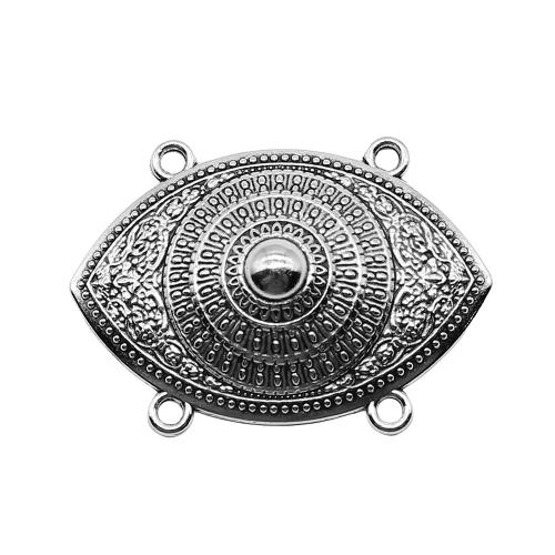 Tibetan Style Connector, antique silver color plated, DIY & 2/2 loop, 32x44mm, Sold By PC
