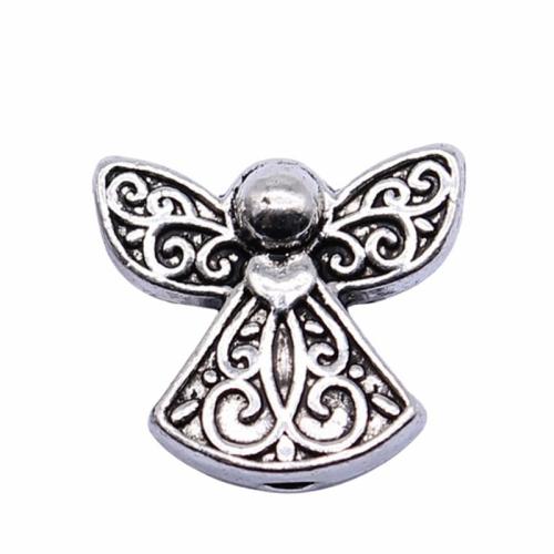 Tibetan Style Jewelry Beads, Angel, antique silver color plated, DIY, 13x12mm, Sold By PC