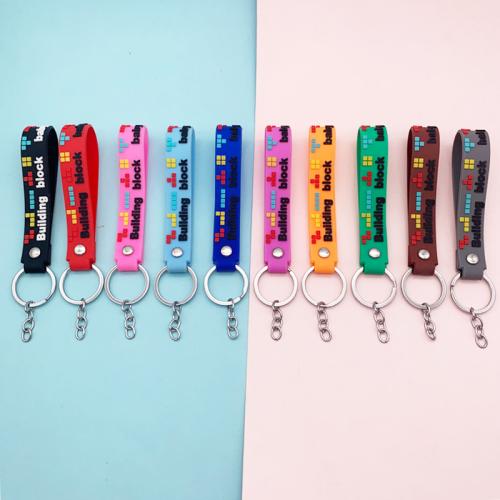 Tibetan Style Key Clasp, PVC Plastic, with Tibetan Style, plated, fashion jewelry, more colors for choice, 111x18mm, 50PCs/Bag, Sold By Bag