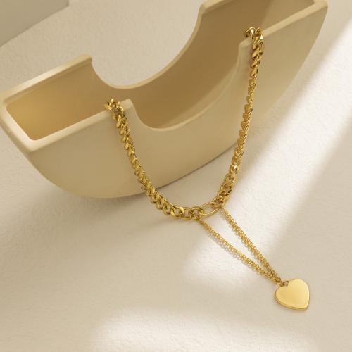 Zinc Alloy Jewelry Necklace with 2.76 Inch extender chain fashion jewelry & for woman gold nickel lead & cadmium free Length 14.56 Inch Sold By PC