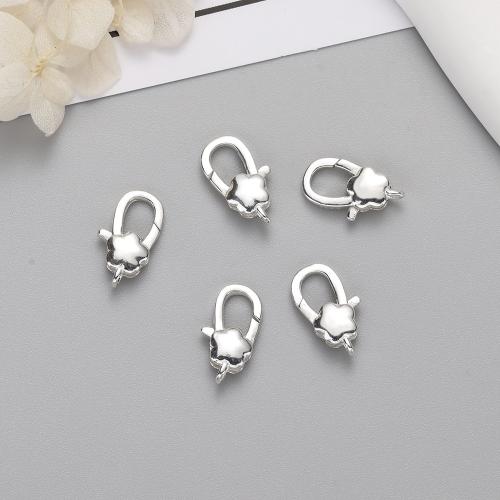 925 Sterling Silver Lobster Claw Clasp DIY white Sold By PC