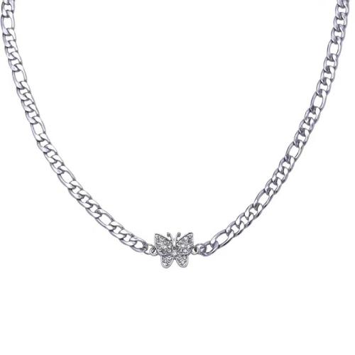 Conjuntos de joyería de aleación de zinc, chapado, diferentes estilos para la opción & para mujer & con diamantes de imitación, plateado, Vendido por UD