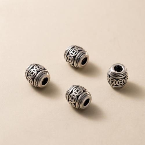 Perles d'espacement Bijoux, argent sterling 925, Vintage & DIY, 7.50x8mm, Trou:Environ 3mm, Vendu par PC