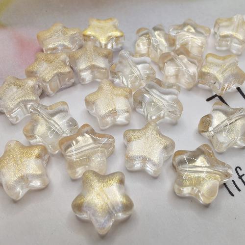 DIY Jewelry Supplies Lampwork Star stoving varnish 8mm Sold By Bag