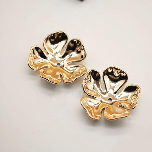 Acrylic Bead Cap petals DIY golden Sold By Bag