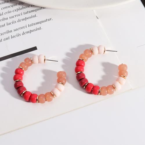 Earring Jewelry Plastic fashion jewelry & for woman 44mm Sold By Pair