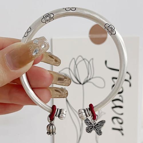 925 Sterling Silver Bangle Bracelet fashion jewelry & for woman Inner Approx 60mm Sold By PC