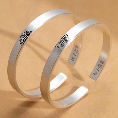 925 Sterling Silver Bangle Bracelet, fashion jewelry & Unisex & different designs for choice, Inner Diameter:Approx 56mm, Sold By PC