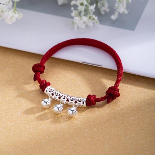 Bracelets en laiton, avec corde de coton, Longueur réglable & bijoux de mode & pour femme, Longueur:Environ 20 cm, Vendu par PC