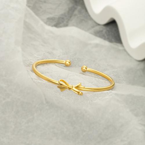 925 Sterling Silver Bangle Bracelet, Bowknot, fashion jewelry & for woman, Inner Diameter:Approx 52mm, Sold By PC