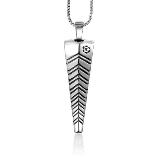 Stainless Steel Pendants, 304 Stainless Steel, polished, fashion jewelry & Unisex, 12x36.90mm, Sold By PC