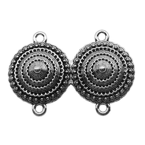 Tibetan Style Connector, antique silver color plated, DIY & 2/2 loop, 28x41mm, Sold By PC