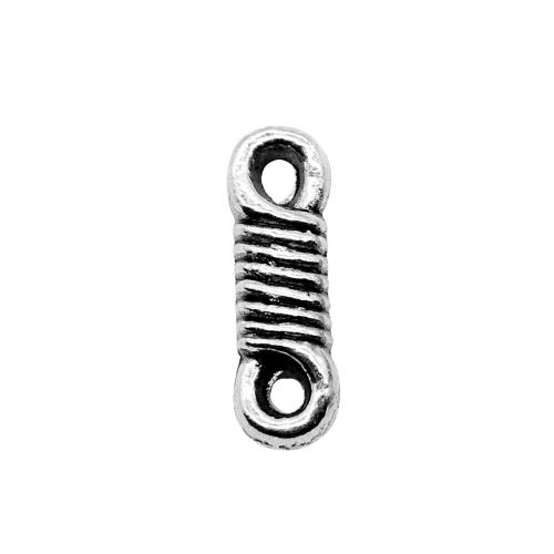 Tibetan Style Connector, antique silver color plated, DIY & 1/1 loop, 14x4mm, Sold By PC