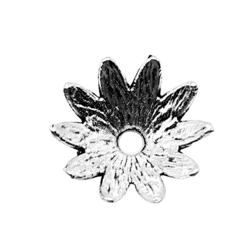 Zinc Alloy Bead Cap Flower antique silver color plated DIY 15mm Sold By PC