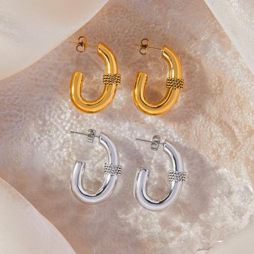 Titanium Steel  Earring, plated, for woman, more colors for choice, Sold By Pair