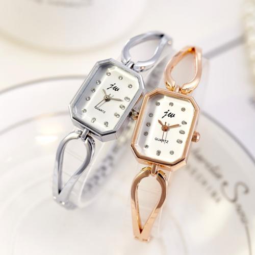 Women Wrist Watch, 304 Stainless Steel, with Glass & Tibetan Style, fashion jewelry & Chinese movement & for woman & waterproof, more colors for choice, Dial straight size: diameter about 1.2x2.9cm, thickness: about 0.6cm; Strap width: about 0.5-1cm., Length:Approx 18 cm, Sold By PC