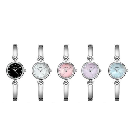 Nők Wrist Watch, 304 rozsdamentes acél, -val Üveg, kínai mozgás & a nő & vízálló, ezüst, Hossz Kb 19 cm, Által értékesített PC