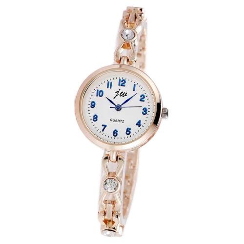 Women Wrist Watch, Tibetan Style, with Glass, fashion jewelry & Chinese movement & for woman & with rhinestone, more colors for choice, Dial straight size: diameter about 2.5cm, thickness: about 0.6cm; Band width: about 0.6cm., Length:Approx 18 cm, Sold By PC
