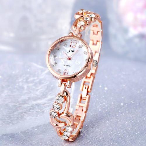 Women Wrist Watch, Tibetan Style, with Glass, fashion jewelry & Chinese movement & for woman & waterproof, more colors for choice, Dial straight size: diameter about 2.4cm, thickness: about 0.6cm; Band width: about 0.6cm., Length:Approx 18 cm, Sold By PC